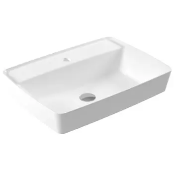 Раковина Serel Rita RT30TXS110H прямоугольная с отверстем по смеситель 59x44 см