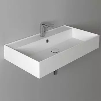 Раковина Simas Agile AG81 bi*1 81х46 с отверстием под смеситель, белая