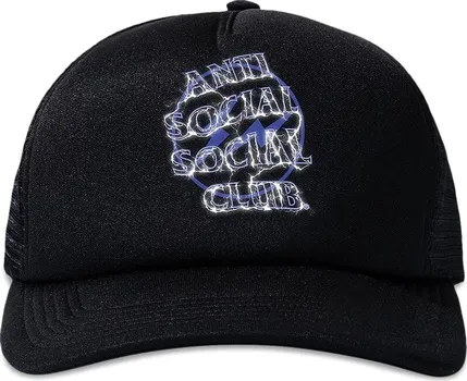 Кепка Anti Social Social Club x Fragment Design Bolt, черный/синий