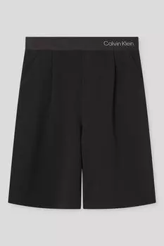Шорты трикотажные с логотипом на поясе Calvin Klein Jeans