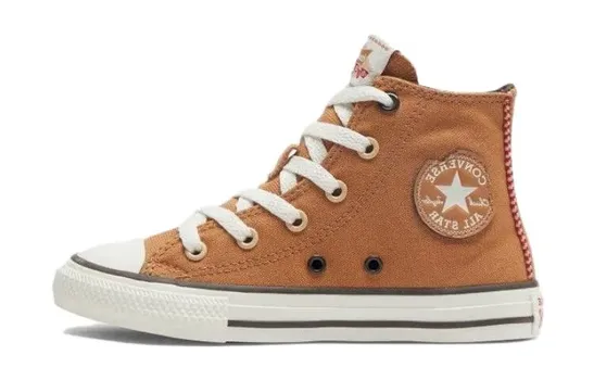 Детские парусиновые туфли All Star GS Converse, коричневый