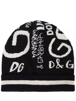 Шапка кашемировая с логотипом DOLCE & GABBANA
