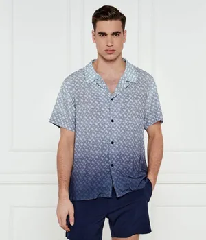 Рубашка Boss Vale Regular Fit, фиолетовый / белый