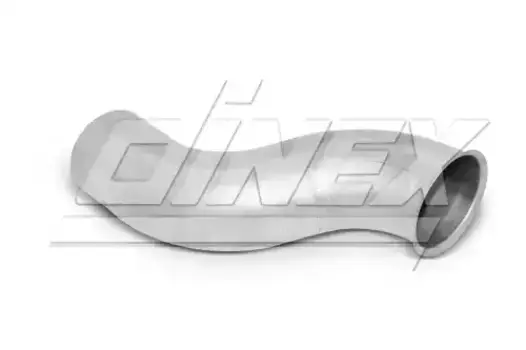 труба глушителя !2-изг. 90гр. D=5', от турбины к гофре\FRL 87033 DINEX