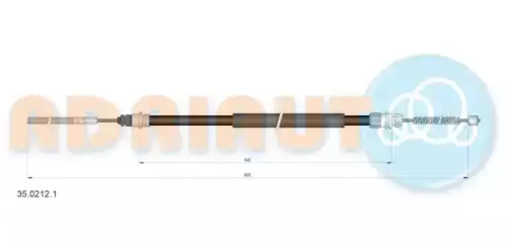 Трос ручного тормоза ADRIAUTO 35.0212.1
