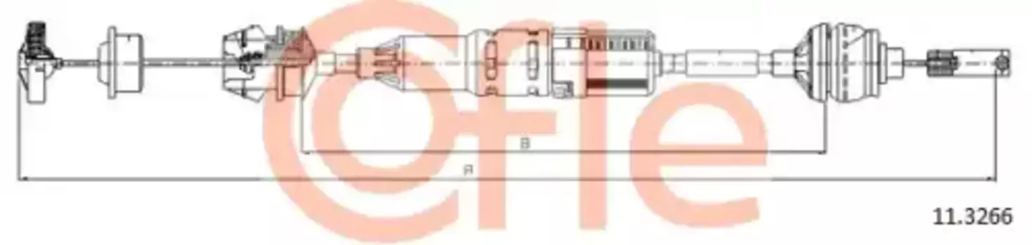 Трос сцепления COFLE 92.11.3266