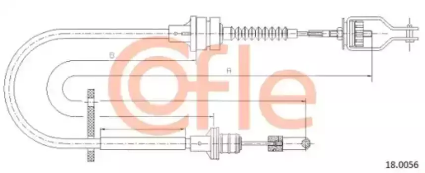 Трос сцепления COFLE 92.18.0056