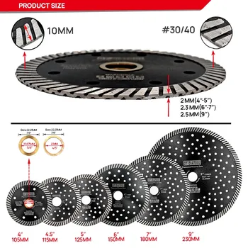 DT-DIATOOL Алмазные турбо-пильные полотна 125/230 мм 2 шт.