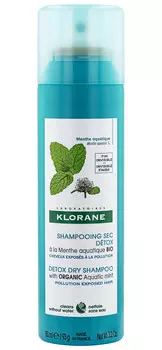 Klorane Сухой шампунь детокс с экстрактом водной мяты, 150 мл (Klorane, Mint)
