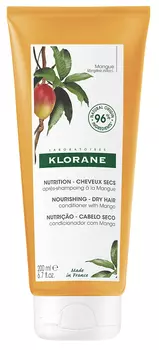 Klorane Бальзам-ополаскиватель с маслом манго, 200 мл (Klorane, Dry Hair)