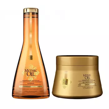 L'oreal Professionnel Набор Mythic Oil: Шампунь для тонких волос, 250 мл + Маска для тонких волос, 200 мл (L'oreal Professionnel, Serie Expert)