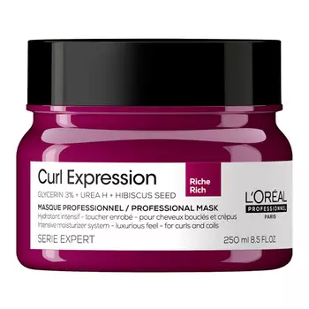 L'oreal Professionnel Профессиональная интенсивно увлажняющая маска Curl Expression для всех типов кудрявых волос, 250 мл (L'oreal Professionnel, Serie Expert)