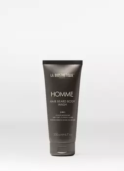 La Biosthetique Гель для душа мужской очищающий, увлажняющий и освежающий Hair Beard Body Wash, 200 мл (La Biosthetique, Homme)
