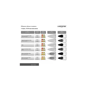 La Biosthetique Проверочная таблица Result Table (La Biosthetique, Scalp Check Indicators)