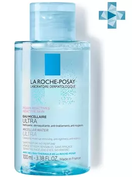 La Roche-Posay Мицеллярная вода для чувствительной, склонной к аллергии кожи Ultra, 100 мл (La Roche-Posay, Physiological Cleansers)