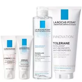 La Roche-Posay Набор Hydreane Riche: Гидриан Риш 40 мл + Гидриан ВВ крем светлый 40 мл + Толеран Очищающий гель 200 мл + Мицеллярная вода для чувствительной кожи 200 мл (La Roche-Posay, Hydreane)