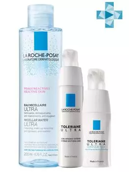 La Roche-Posay Набор Крем Ultra 40 мл + Ultra Eyes 20 мл + Micellar water 200 мл (La Roche-Posay, Toleriane)