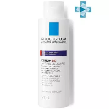 La Roche-Posay Интенсивный шампунь против перхоти с микроотшелушивающим эффектом Кериум DS, 125 мл (La Roche-Posay, Kerium)