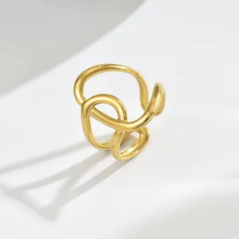 2025 new style women s jewelry geometric irregular design ring simple high sense open ring women