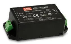 Преобразователь AC-DC сетевой Mean Well IRM-45-12 45.6Вт, вход 85...264В AC 47...440 Гц, выход 12В/3.8А, изоляция 3000В AC, в корпусе на плату 87x52x2
