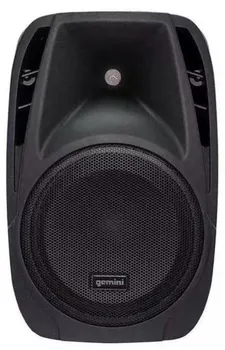 Акустическая система Gemini ES-210MXBLU-ST комплект: микшер-усилитель, две пассивные двухполосные АС, коммутация, микрофон, стойки; пиковая мощность: