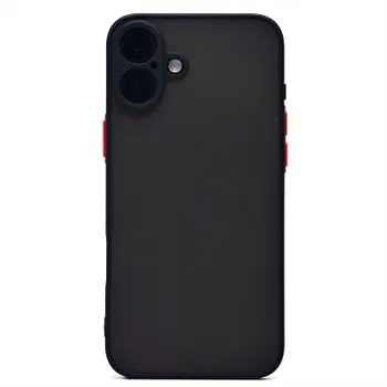 Чехол-накладка Activ PC041 для смартфона Apple iPhone 16 Plus, силикон, черный (234422)