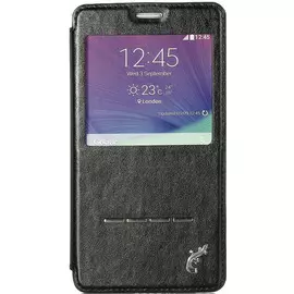 Чехол-книжка Samsung N910 Galaxy Note4 черный G-Case Slim Premium