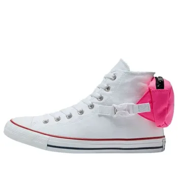 Кроссовки chuck taylor all star high 'buckle up - neo pink' Converse, белый