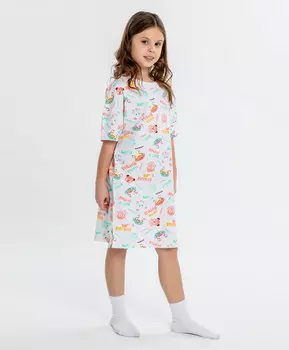 Ночная сорочка с принтом для девочки Button Blue (98-104)
