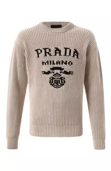 Хлопковый свитер Prada