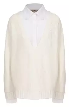 Хлопковый пуловер Twinset
