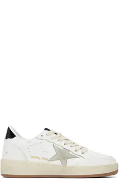 Белые кроссовки Ball Star Golden Goose