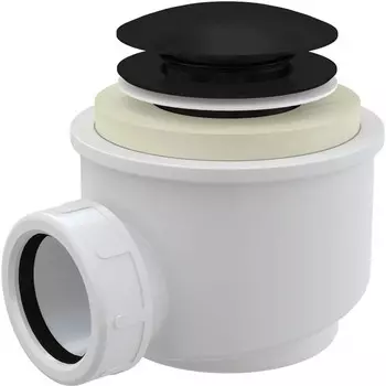 Сифон для поддона 50 мм ClickClack AlcaPlast A465BLACK-50