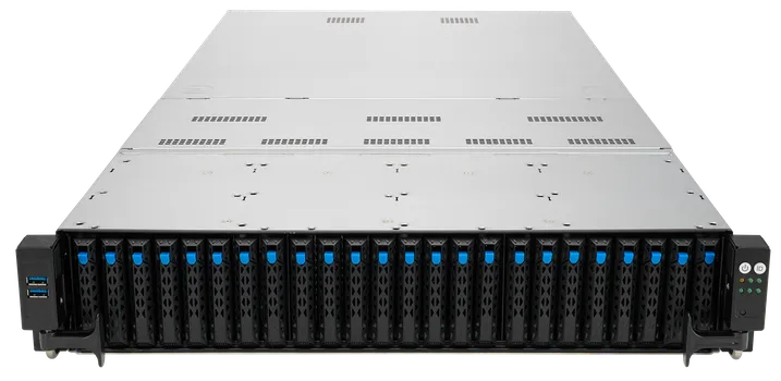 Серверная платформа 2U ASUS RS720-E10-RS24U 90SF00Z3-M000T0 2*LGA4189, C621A, 32*DDR4, 24*2.5" HS, 2*M.2, 9*PCIE, 2*10Glan, Mlan, 2*1600W, 4*USB 3.0,