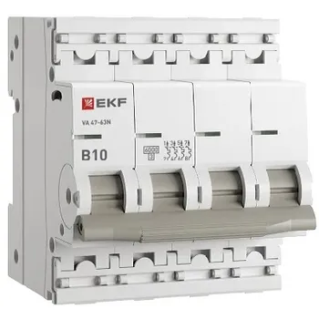 Автоматический выключатель EKF M636410B 4P 10А (B) 6кА ВА 47-63N PROxima