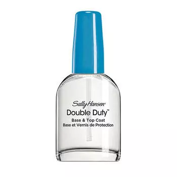 Sally Hansen Укрепляющее средство 2 в 1: база и верхнее покрытие Double duty base, 13 мл (Sally Hansen, Уход за ногтями)
