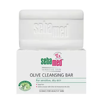 SEBAMED Мыло для лица оливковое Sensitive Skin olive cleansing bar 150 гр. (SEBAMED, Sensitive Skin)