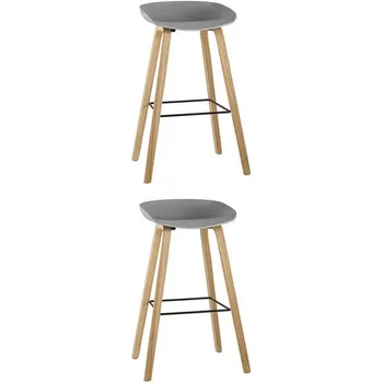 Стул барный LIBRA СЕРЫЙ 2 шт Stool Group (арт.УТ000038345)
