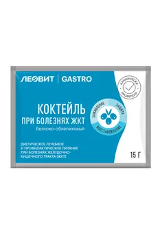 Коктейль Леовит GASTRO белково-облепиховый, 15 г
