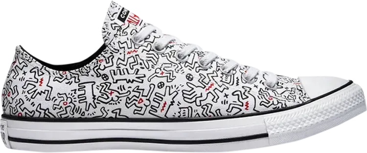 Кроссовки Converse Keith Haring x Chuck Taylor All Star Low Dancing Figures Allover Print, белый