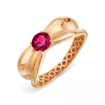 Кольцо с рубином Линии Любви