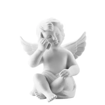 Rosenthal Фигурка "Ангел с телефоном" 10 см белая матовая Angel Rosenthal