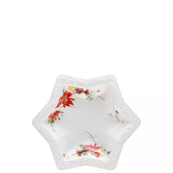 Rosenthal Тарелка 24 см в форме звезды Maria Winter Rose Rosenthal