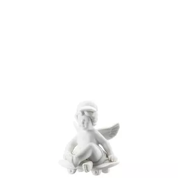 Rosenthal Фигурка "Ангел со скейтбордом" 7 см белая матовая Angel Rosenthal