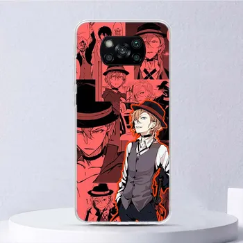Мягкий чехол Bungo Stray Dogs Manga для Xiaomi Poco X3 NFC X4 M4 Pro M3 M2, чехол для телефона F3 F2 F1 Mi Note 10 Lite A3 A2 A1 Funda Coqu Xiaomi Poco X3