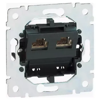 Розетка телефонная 2хRJ11 Legrand Galea Life 775939