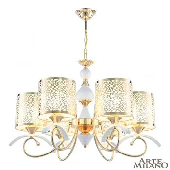 Подвесная люстра Arte Milano Florentia-9787 309787/6 Wh/Gd