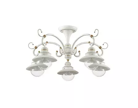 Люстра на штанге sandrina (odeon light) белый 35 см.