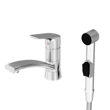 Смеситель на раковину с гигиеническим душем Damixa Jupiter 770230001 хром