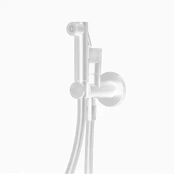 Гигиенический душ Fima Carlo Frattini Collettivita F2320/1NBS со смесителем белый матовый